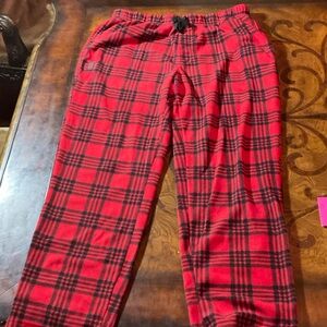 Spyder Red and Black Plaid Pants. #74
